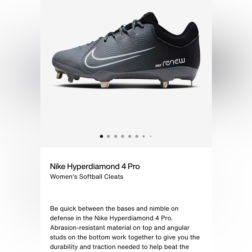 Nike hyperdiamond 4 softball cleats